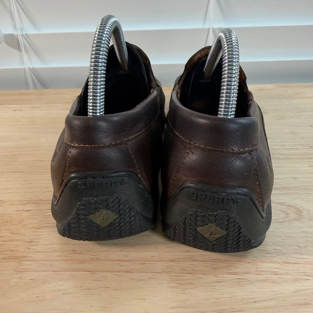 Sperry Gold Cup Loafers Men's Dark Brown Leather Slip-On Round Toe Casual - 9M